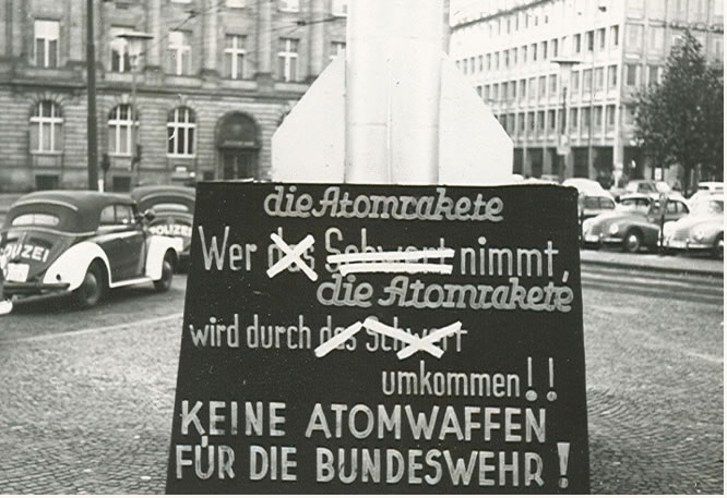 Anti-Atomic whepons prostest display